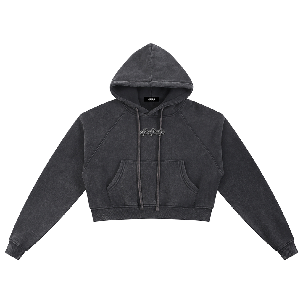 Women’s Snow Washed Cropped Hoodie