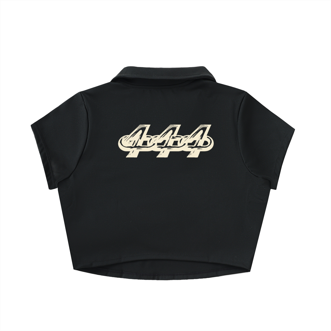 V-Neck Lapel Crop Top