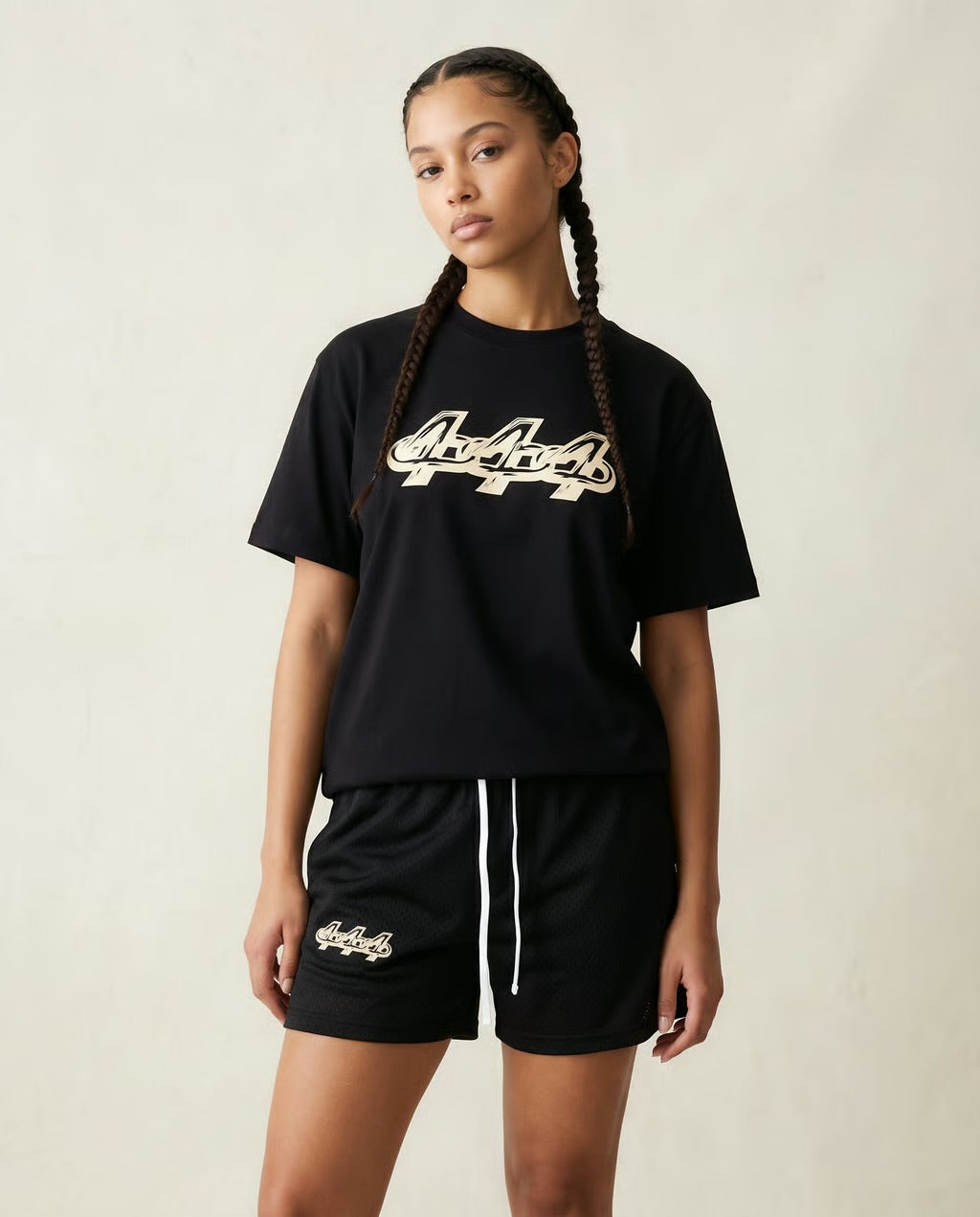 Mesh Drawstring Shorts