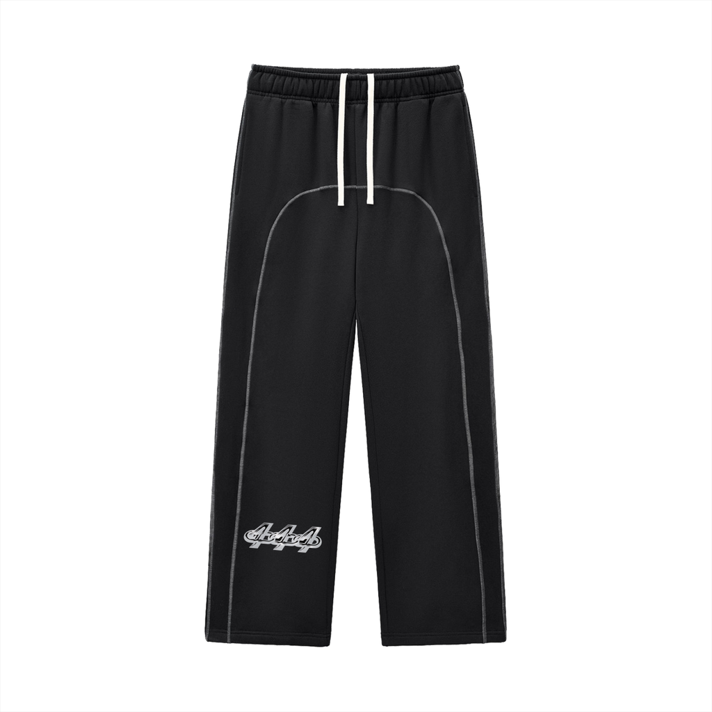 Contrast-Stitched Fleece Sweatpants